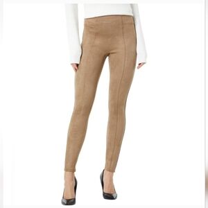 Spanx Faux Suede Leggings in Camel Size L - LIKE NEW